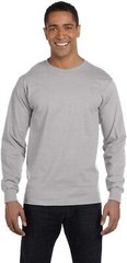 Hanes 5286 Mens Long Sleeve Essential-T Cotton Stylish T-Shirt Crewneck 2-PACK