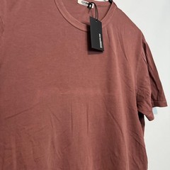 Buck Mason Curved Hem Tee Shirt Mens Medium Brick Red Pima Cotton Short Sleeve