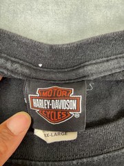 Harley-Davidson Shirt Mens 3XL Black Long Sleeve Skull Pirate Graphic Back Print