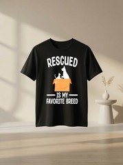 Animal Rescue Art Dog Cat Pet Rescuer Lover Dog Lover Graphic Tee Gift