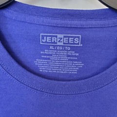 Jerzees Mens SZ XL Purple Long Sleeve 50/50 TShirt Relaxed Regular Fit NWT