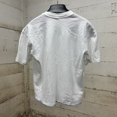 Vintage Silver Lake Los Angeles T-Shirt White Stencil Size M No Tag (21×21) Crop