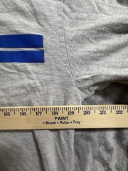 Vintage Nike Long Sleeve Shirt Center Swoosh Grey/Blue Size Large