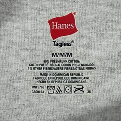 Hanes Tagless Share The Love T-Shirt Mens M Gray Heart Crown Graphic Tee