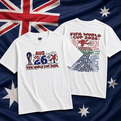 Team Australia FIFA World Cup 2026 Soccer Tee | Artistic Flag Design T-Shirt