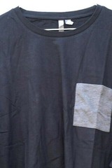 ASOS Men’s Black Tee Shirt Crewneck Short Sleeve Front Pocket Size Large 006