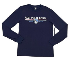 US Polo Assn Player USPA Big Logo Long Sleeve Crewneck Classic Tee T Shirt XL