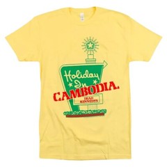 Dead Kennedys T-shirt – Holiday In Cambodia Yellow Hotel Tee -Official