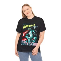 Sci Fi Retro Vintage Godzilla T-shirt Movie Tee Cult Film Monster Japanese Flick