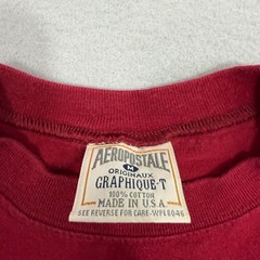 Vintage Aeropostale Shirt Men’s Medium Red Made in USA Streetwear y2k Surf