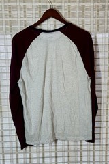Old Navy Soft Wash Men’s Unisex Raglan Long Sleeve Tee T-Shirt Light Weight Sz L