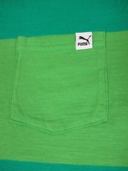 PUMA – SPORTS LIFESTYLE TWO-TONE GREEN LARGE POCKET T-SHIRT F1126