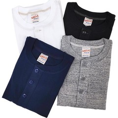 WHITESVILLE HENLEY NECK Short Sleeve 1-PACK T-SHIRT – [ WV79681] Made in Japan