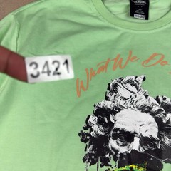 Genuine Shirt Men 2XL Mint Green Gladiator Movie Quote Skull Graphic Tee