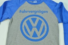 Volkswagen Long Sleeve Mens Small Shirt VW Logo Fahrvergnugen Bug Bus Beetle