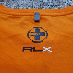 RLX Ralph Lauren Free Ride Mountain Biking Orange Graphic Shirt Men’s XXL NWT
