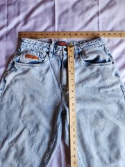 EMPYRE Straight Light Wash Blue Denim Jeans 5-Pocket Button Zip Men’s