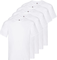 mens fruit of the loom t shirts 5 3 Pack Unisex Plain Cotton Bulk T-Shirt Mixed