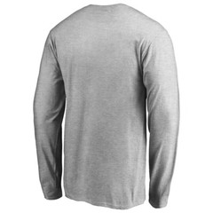 Tampa Bay Lightning Bolts NHL Hockey Adult Long Sleeve Cotton Shirt Gray L XL