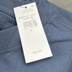 Gap Shirt Mens Medium Blue Everyday Soft Original Pocket Crew Tee $25 MSRP NWT M