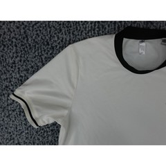 Adidas Mens Performance T-Shirt White Black JC6742 Large Short Sleeve Crew Neck