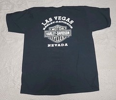 Harley Davidson Black XL T-shirt Las Vegas, Nevada on Genuine H-D Label in EUC