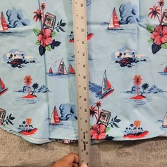 RSVLTS Shirt Mens Size 2XL Regatta Have A Bud Short Sleeve Button Down Blue