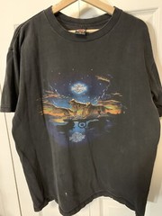 Rare Harley Davidson Mens Sz XL FAIRBANKS ALASKA OUTPOST Wolf DOUBLE SIDED
