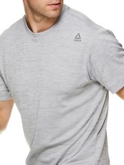 Reebok Neptune Crewneck Shirt Gym Exercise Sleet Heather Men’s Medium-XL