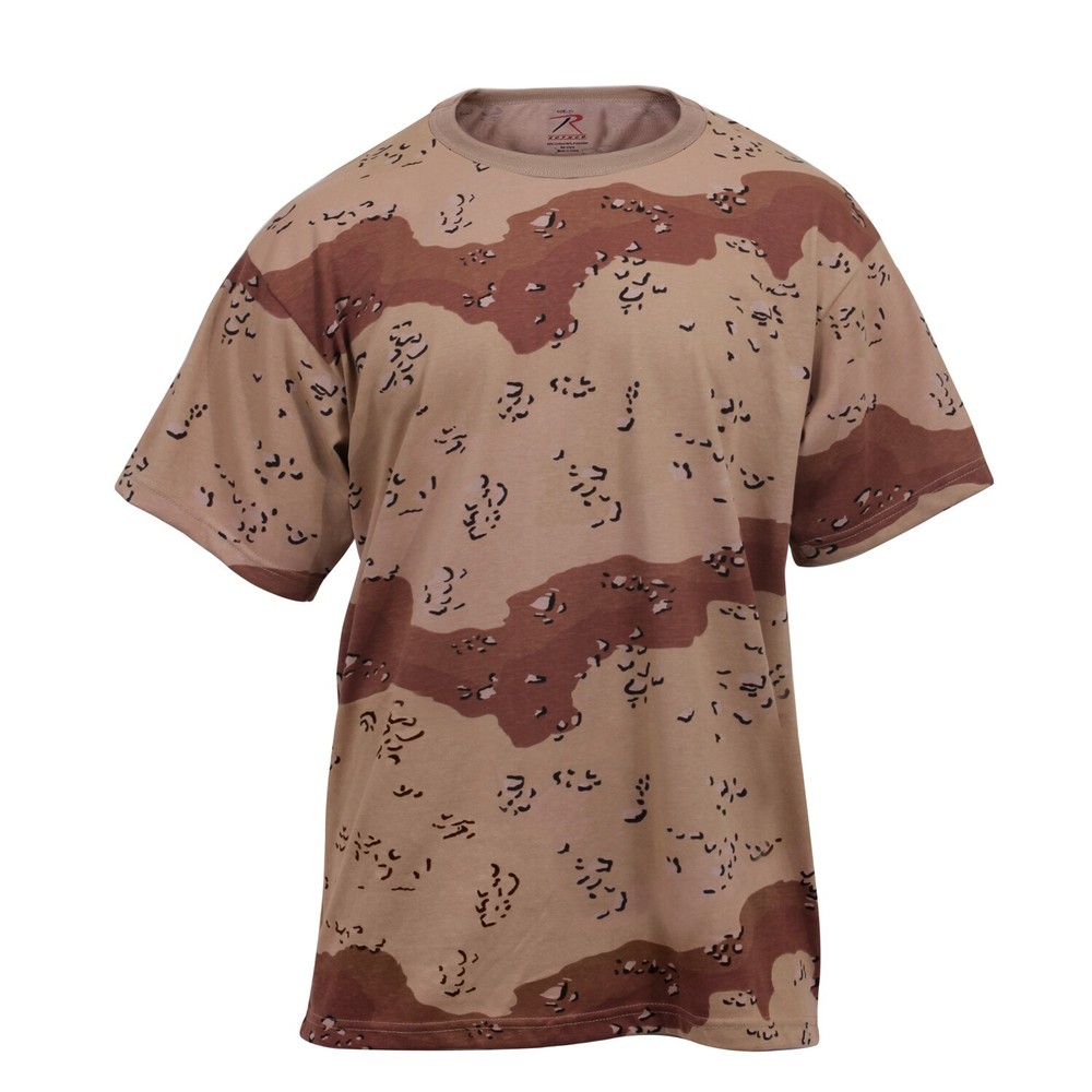 Desert Camo 6 Color T-shirt Army Navy Gulf War Desert Storm Chocolate Chip