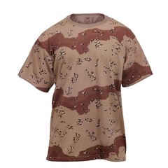 Desert Camo 6 Color T-shirt Army Navy Gulf War Desert Storm Chocolate Chip