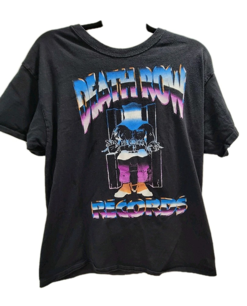 Death Row Records Graphic T-Shirt Retro 90s Reprint Black Ripple Junction Large