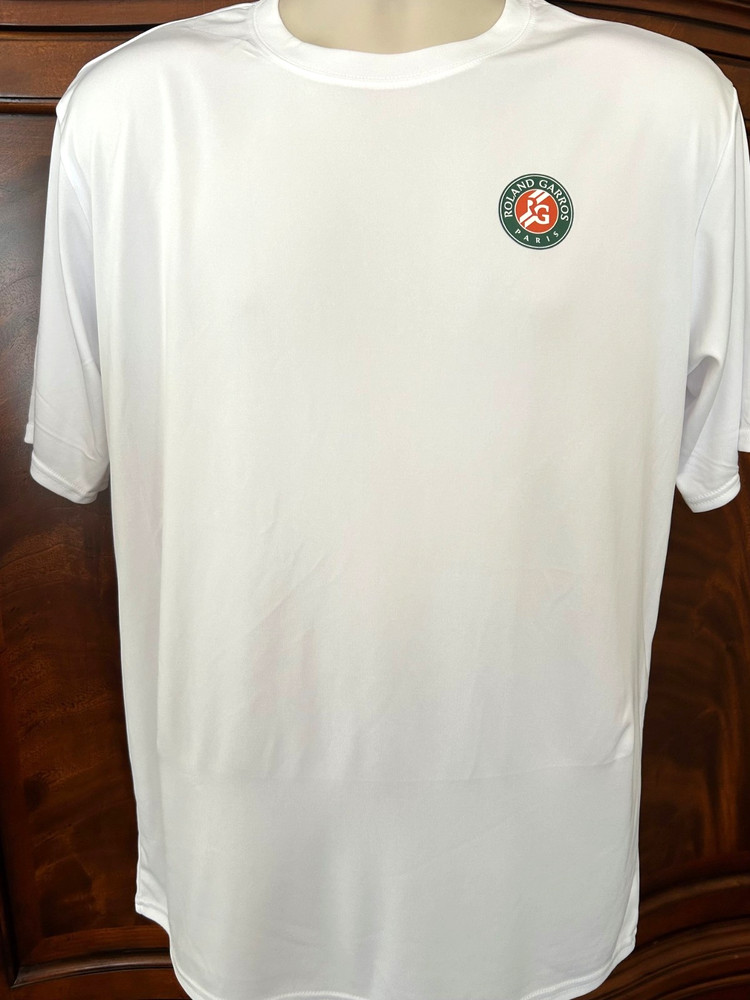 French Roland Garros Tribute 3.8-OZ, UPF 50+, 100% Poly Dry-Fit SS T’s -10% OFF