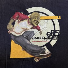 Vintage 90s JNCO Jeans Skater E85 Underground Substance Tshirt Size Large Faded