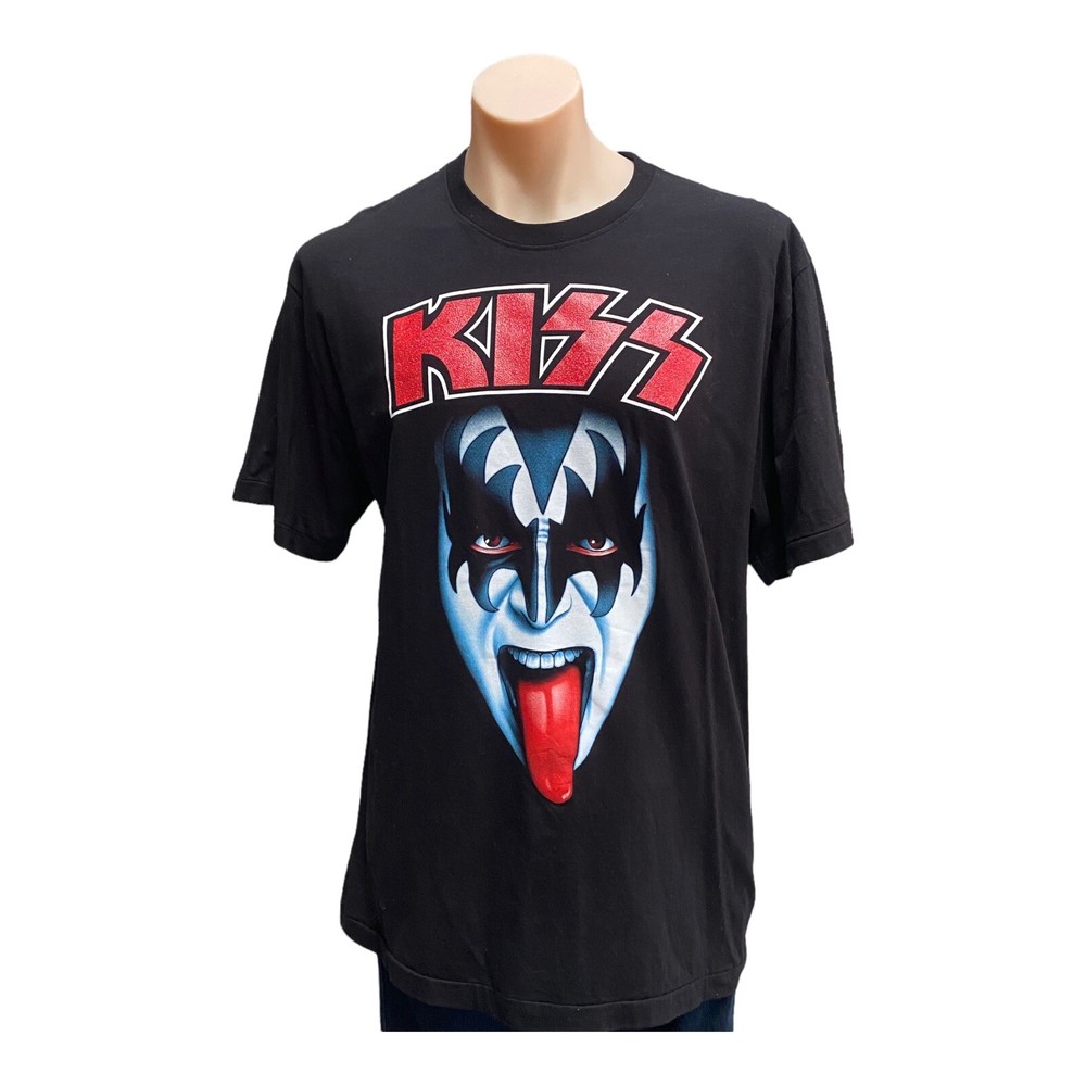 Vintage KISS T-Shirt Mens Size XL Heavy Metal Rock Music Tee The Roxx Single S