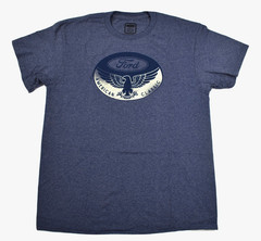 Ford Mens American Classic Eagle Logo Navy Heather Shirt New M, L, XL