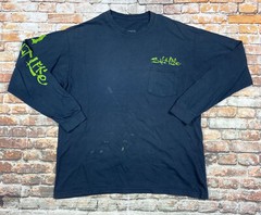 Salt Life Shirt Adult L Blue Long Sleeve Fishing Boating Beach Outdoor Mens