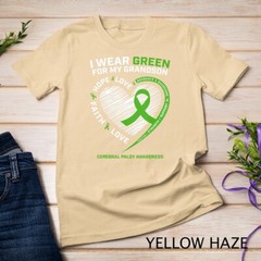 Grandma Grandpa Gift Green Grandson Cerebral Palsy Awareness Unisex T-shirt