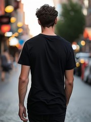 Pure – Cotton Black T – Shirt for Men Colorful Pi Symbol and Numbers Print