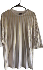 Men’s ASOS Medium Metallic Gold Striped T Shirt