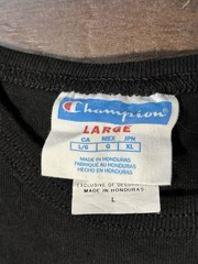 Champion Men’s Large Black T-Shirt Multicolor Old English Spellout Vintage Logo