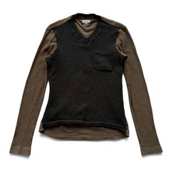 Dries Van Noten Men M 97Ss Full-Length V-Neck Knit Sweater Men’s tops: Stylish a