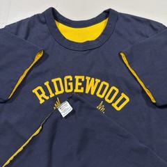 Vintage 1970s Champion Reversible T-Shirt Double Face Medium RidgeWood Eagles