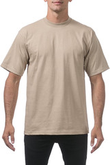 Pro Club Men’s Heavyweight T-Shirt Crew Neck Plain Blank Short Sleeve Tee All Si