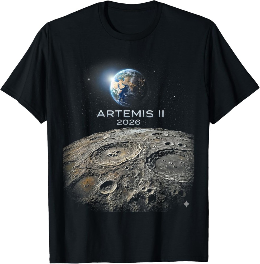 Artemis 2026 American Rocket Launch to The Moon T-Shirt