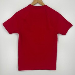 Aeropostale Mens XS Red Moisture Wicking Stretch Raglan Logo Performance T-Shirt