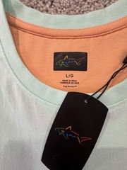NWT Greg Norman Teal Geeen Blue Crew Neck Men’s Large