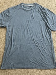 Free Fly T-Shirt Men’s XL Blue Crew Neck Viscose Bamboo Lightweight Stretch