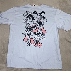 ASTRO BOY X SOUTH POLE TOKYO SIZE 4XB Blue SHIRT ANIME 60s CARTOON JAPAN