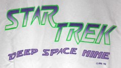 Vintage Promo Star Trek Deep Space 9 (DS9) Logo Adult T-shirt- Choose Your Size